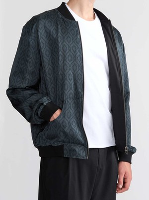 Laslo Reversible Bomber Jacket Opal/Black from Yahmo