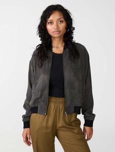 Lene Reversible Bomber Jacket onyx/black via Yahmo