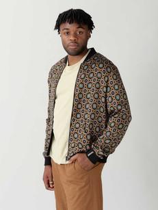 Laslo Reversible Bomber Jacket kaleidoscope/black via Yahmo