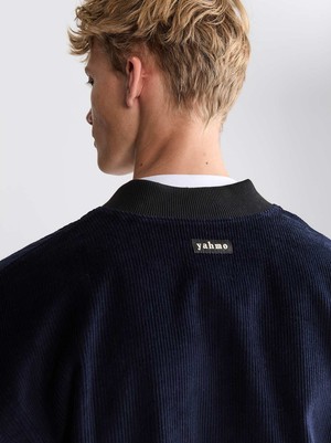 Oskar Reversible Bomber Paisley/Navy from Yahmo