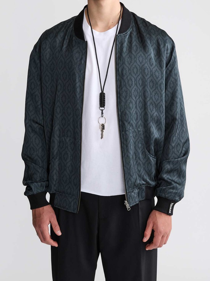Laslo Reversible Bomber Jacket Opal/Black from Yahmo