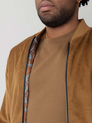 Oskar Reversible Bomber Jacket masala/caramel from Yahmo