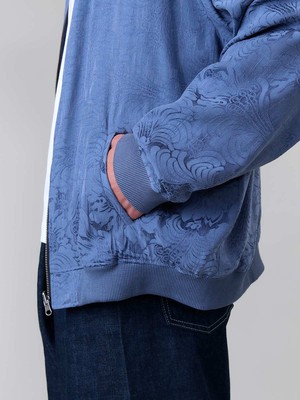 Fred Reversible Bomber Jacket zen indigo/blue from Yahmo