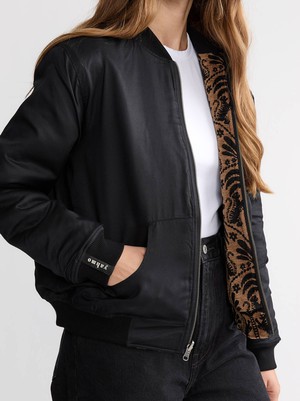 Berta Reversible Bomber Jacket Palm/Black from Yahmo