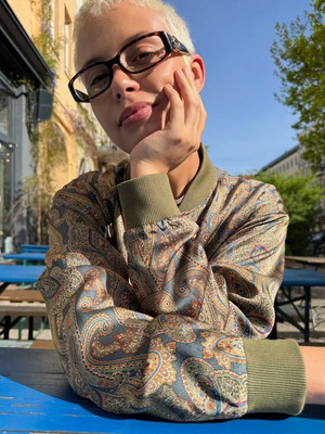 Lene Reversible Bomber Jacket palermo/olive from Yahmo