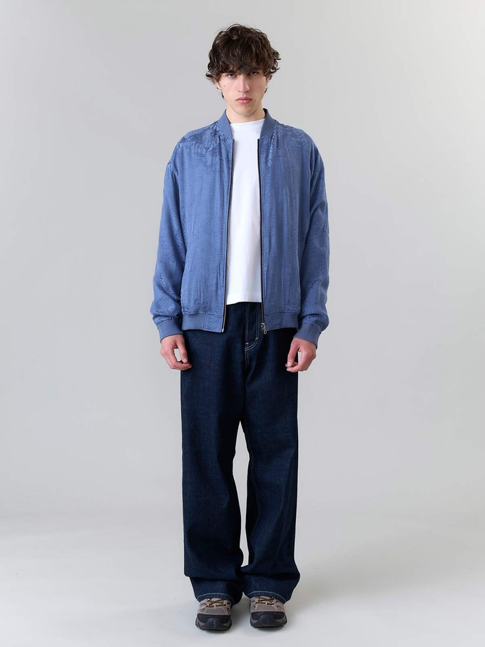 Fred Reversible Bomber Jacket zen indigo/blue from Yahmo