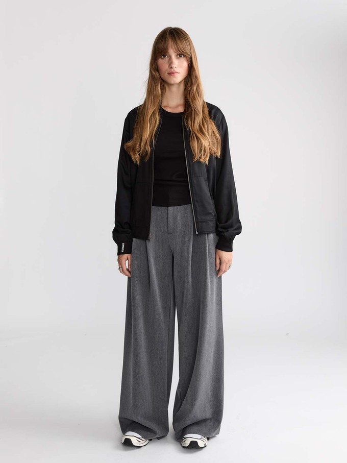 Ruth Reversible Bomber Jacket Opal/Black from Yahmo