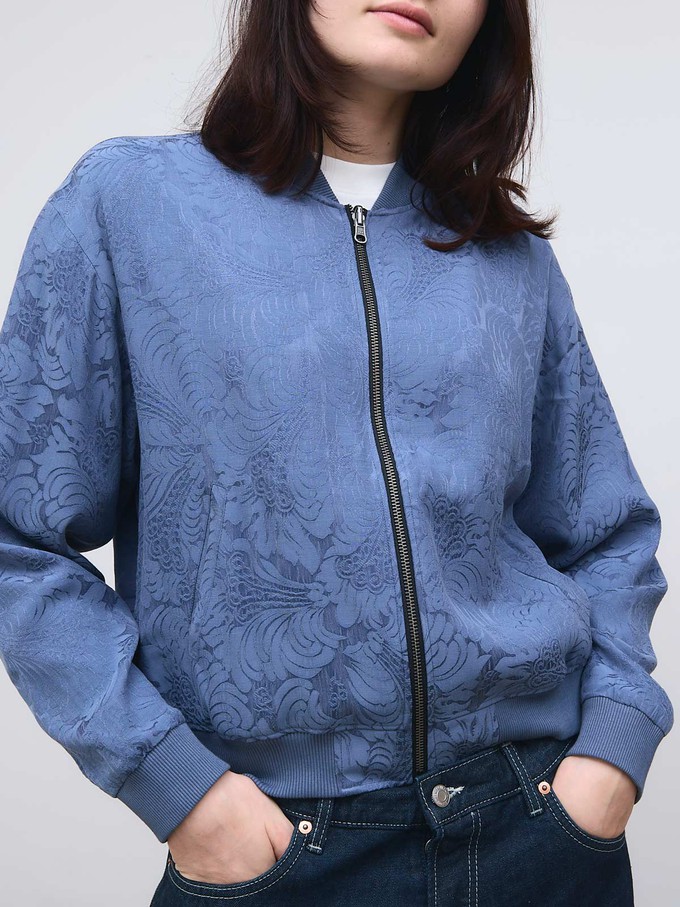 Lene Reversible Bomber Jacket zen indigo/blue from Yahmo
