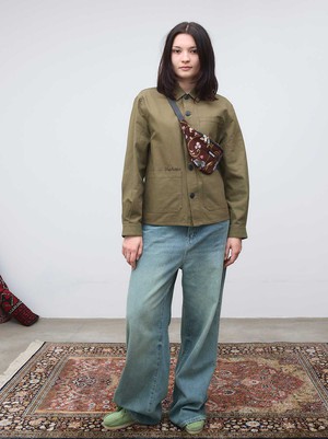 Otti Embroidered Workwear Jacket olive from Yahmo