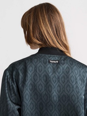 Ruth Reversible Bomber Jacket Opal/Black from Yahmo