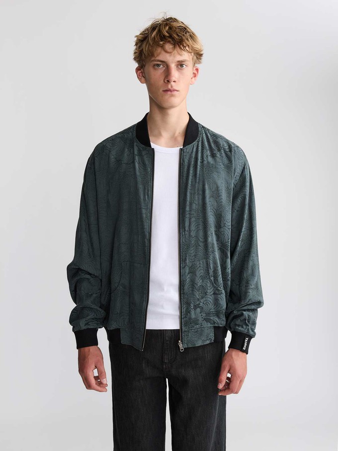 Laslo Reversible Bomber Jacket Eclipse/Black from Yahmo