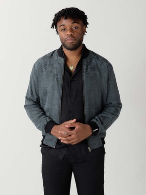 Laslo Reversible Bomber Jacket eclipse/black from Yahmo