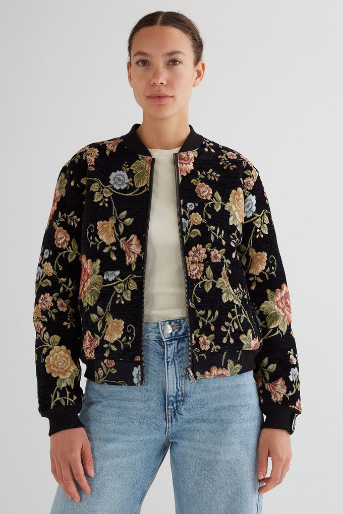 Berta Reversible Bomber Jacket antique/black from Yahmo