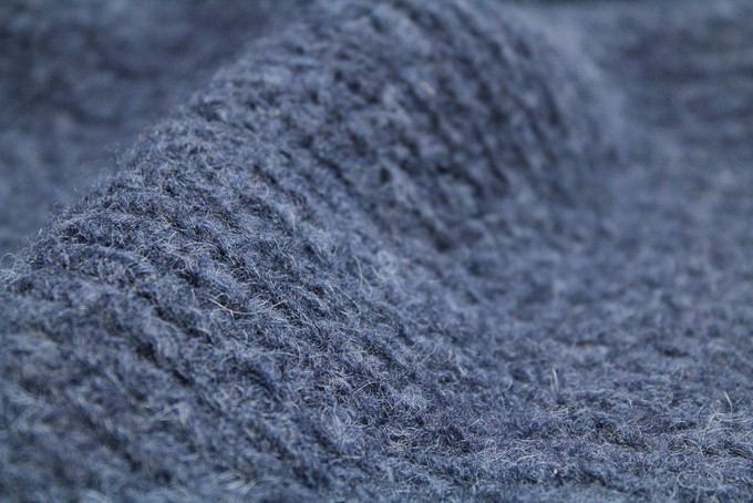 Tightly Knitted Extra Large Scarf | Navy Blue | Baby Alpaca & Merino Wool Blend from Yanantin Alpaca