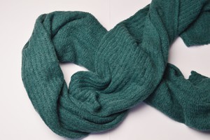 Extra Large Scarf | Pine Green | Baby Alpaca & Merino Wool Blend | Loosely Knitted from Yanantin Alpaca