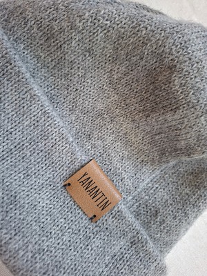 Knitted Hat for Kids | Silvery Grey | 100% Alpaca Wool from Yanantin Alpaca