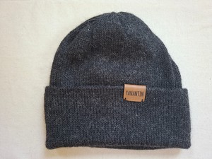 Knitted Hat for Kids | Stormy Night Grey | 100% Alpaca Wool from Yanantin Alpaca