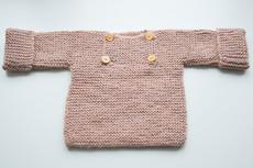 Baby Sweater | Baby Rosé | 100% Baby Alpaca Wool | 6-12 Months van Yanantin Alpaca