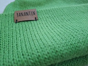 Knitted Hat for Kids | Grasshopper Green | 100% Alpaca Wool from Yanantin Alpaca