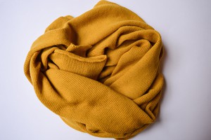 Knitted Scarf | Sunny Ocre | 100% Alpaca Wool from Yanantin Alpaca