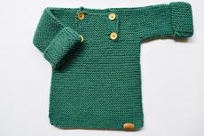 Baby Sweater | Baby Peacock | 100% Baby Alpaca Wool | 6-12 Months via Yanantin Alpaca