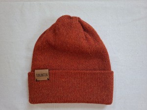 Knitted Hat for Kids | Rusty Orange | 100% Alpaca Wool from Yanantin Alpaca