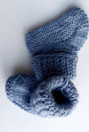 Baby Socks | 100% Baby Alpaca Wool | 3-6 Months | Baby Sky from Yanantin Alpaca