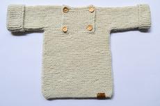 Baby Sweater | Baby Pastel | 100% Baby Alpaca Wool | 6-12 Months via Yanantin Alpaca