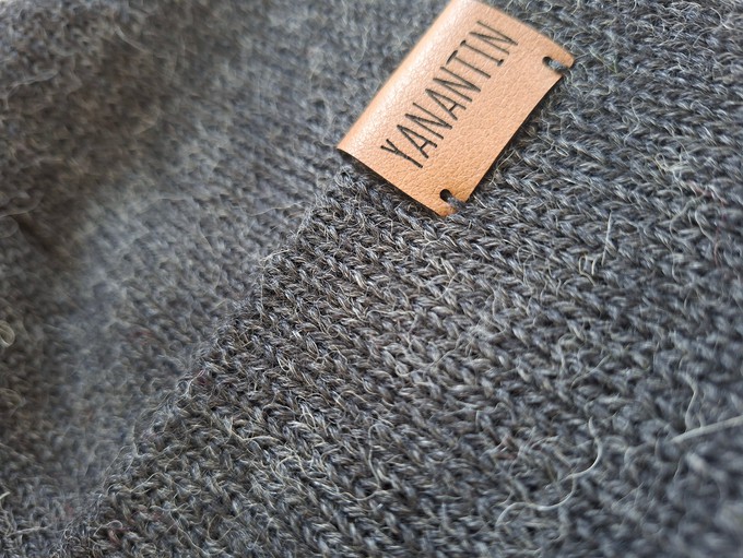 Knitted Hat for Kids | Stormy Night Grey | 100% Alpaca Wool from Yanantin Alpaca