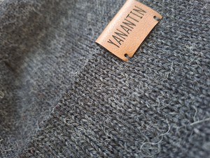 Knitted Hat for Kids | Stormy Night Grey | 100% Alpaca Wool from Yanantin Alpaca