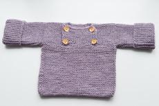 Baby Sweater | Baby Lila | 100% Baby Alpaca Wool | 3-6 Months van Yanantin Alpaca