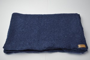 Tightly Knitted Extra Large Scarf | Navy Blue | Baby Alpaca & Merino Wool Blend from Yanantin Alpaca