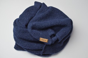 Tightly Knitted Extra Large Scarf | Navy Blue | Baby Alpaca & Merino Wool Blend from Yanantin Alpaca