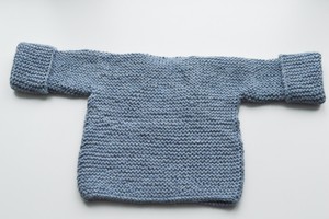 Baby Sweater | Baby Sky | 100% Baby Alpaca Wool | 6-12 Months from Yanantin Alpaca