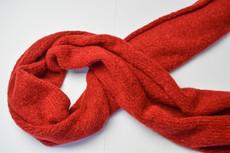 Tightly Knitted Extra Large Scarf | Royal Red | Baby Alpaca & Merino Wool Blend van Yanantin Alpaca