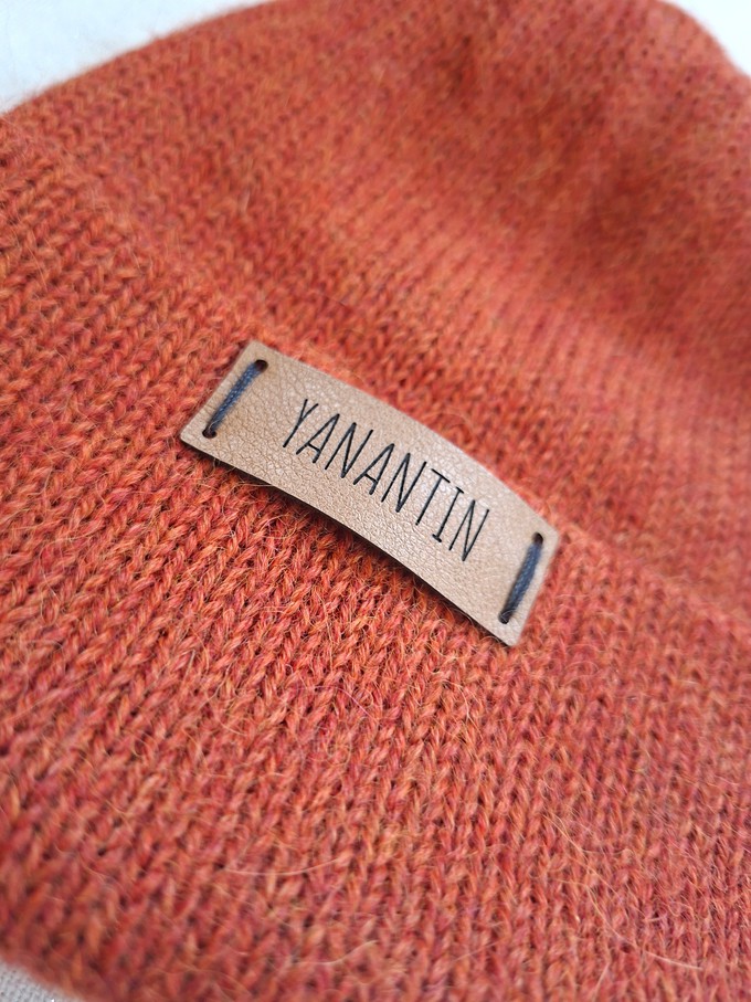 Knitted Hat for Kids | Rusty Orange | 100% Alpaca Wool from Yanantin Alpaca