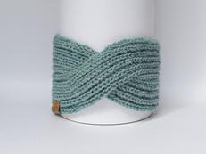 Knitted Headband | Spring Breeze Blue | 100% Alpaca Wool van Yanantin Alpaca