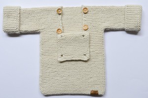 Baby Sweater | Baby Pastel | 100% Baby Alpaca Wool | 6-12 Months from Yanantin Alpaca