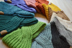Large Knitted Headband | Stormy Night Grey | 100% Alpaca Wool from Yanantin Alpaca