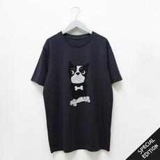 T-shirt Baggy Dog (Adult)| Ink grey van zebrasaurus
