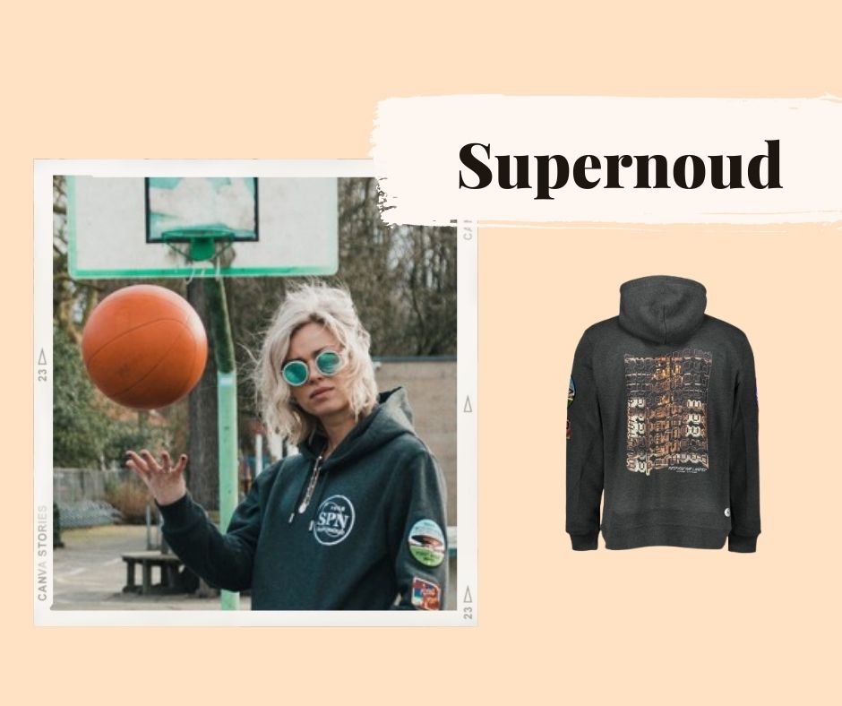 afbeelding duurzame hoodie van supernoud