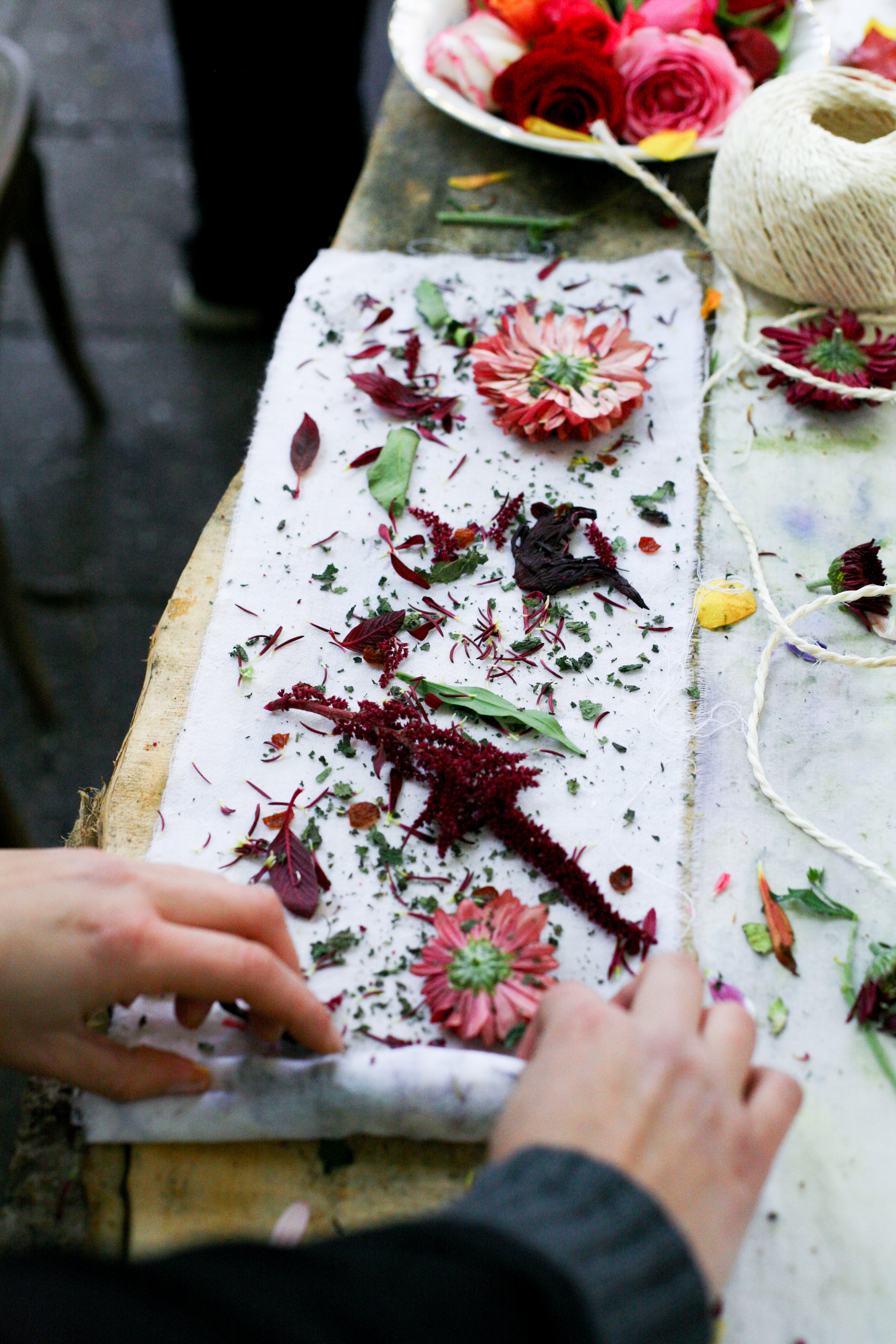 Bloemen leggen