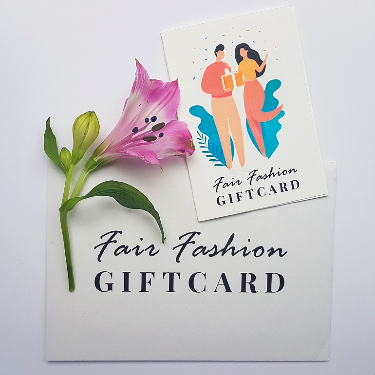 Voorbeeld Fair Fashion Giftcard Zakelijk